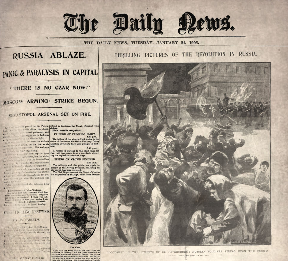 Daily News reports on 1905 Revolution